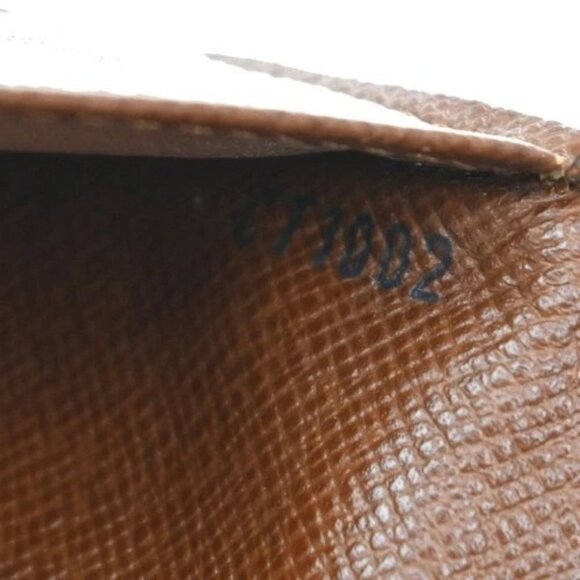 LOUIS VUITTON LV Logo 2 Set Bifold Wallet Monogram Leather Brown 02TA216 - Picture 7 of 9
